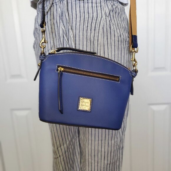 NWOT - Douney and Bourke Beacon Domed Crossbody French Blue - Picture 1 of 16